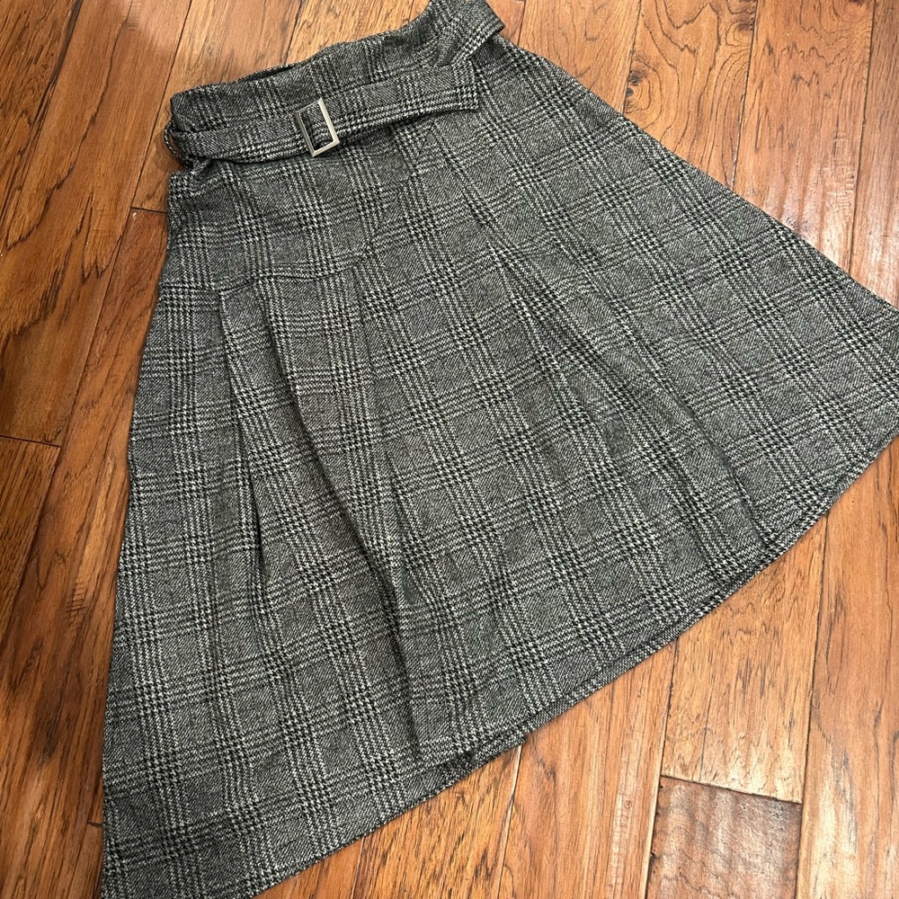 Chic Women's A-Line Plaid Skirt
